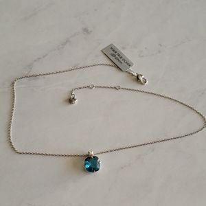 NWT Brighton Silver Lovable Denim Blue necklace